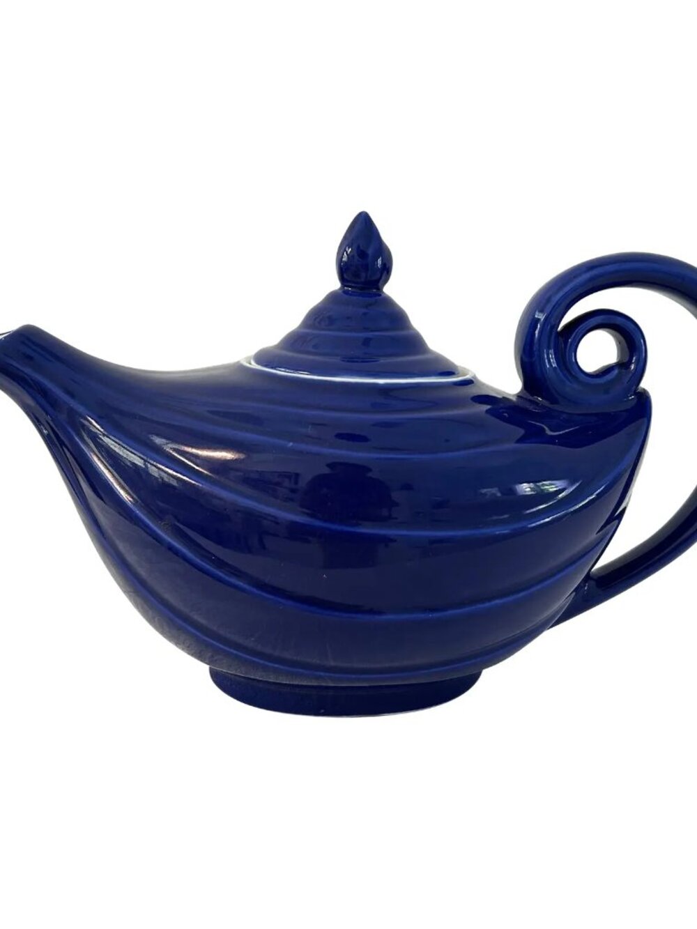 Mid-Century Cobalt Blue Hall Alladin Teapot